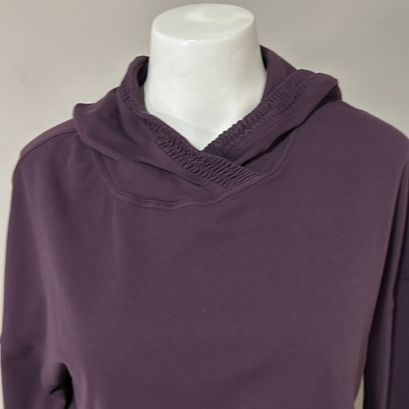 Lululemon Lead The Pack Hoodie Rulu Black Cherry Purple Running Stretch Sz 4 - Picture 3 of 13